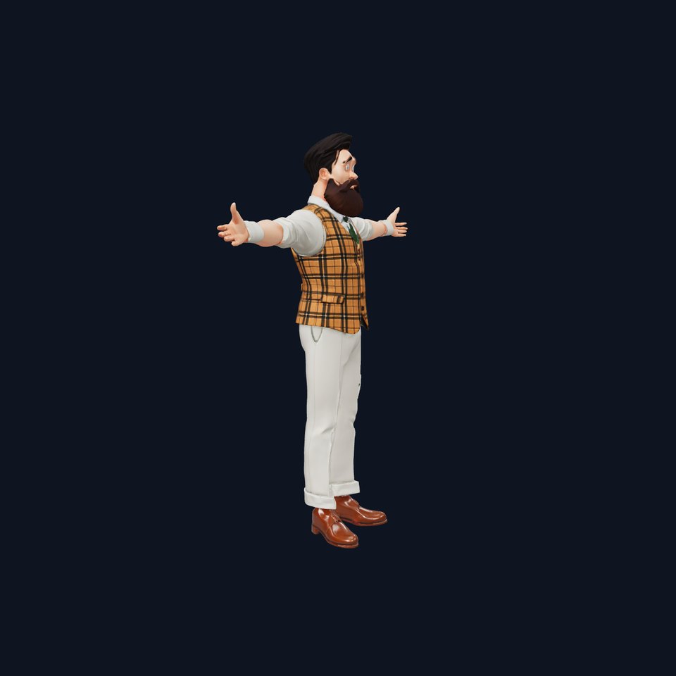 Vintage Gentleman Character model pack